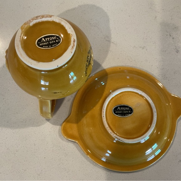 Vintage 60’s Ceramic Pitcher & Bowl “Cape May, NJ Lighthouse” Made in Japan - Picture 7 of 11